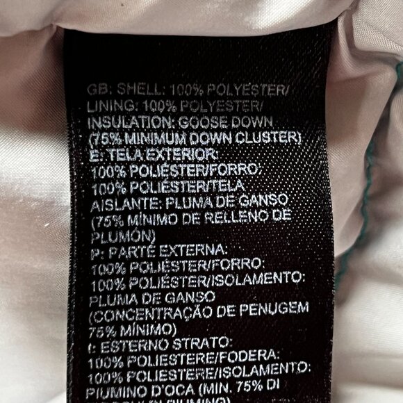 The North Face Womens Nuptse 2 Jacket Small Green 700 Down Winter Puffer Coat - Picture 13 of 14